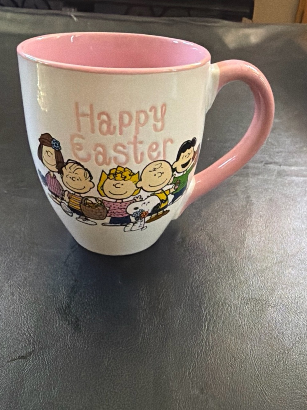 Peanut and the gang Snoopy, coffee mug Easter